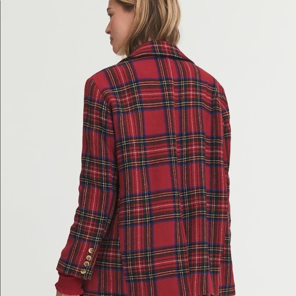 Something Navy Marley Plaid Blazer- NWT size XXs - Picture 4 of 4